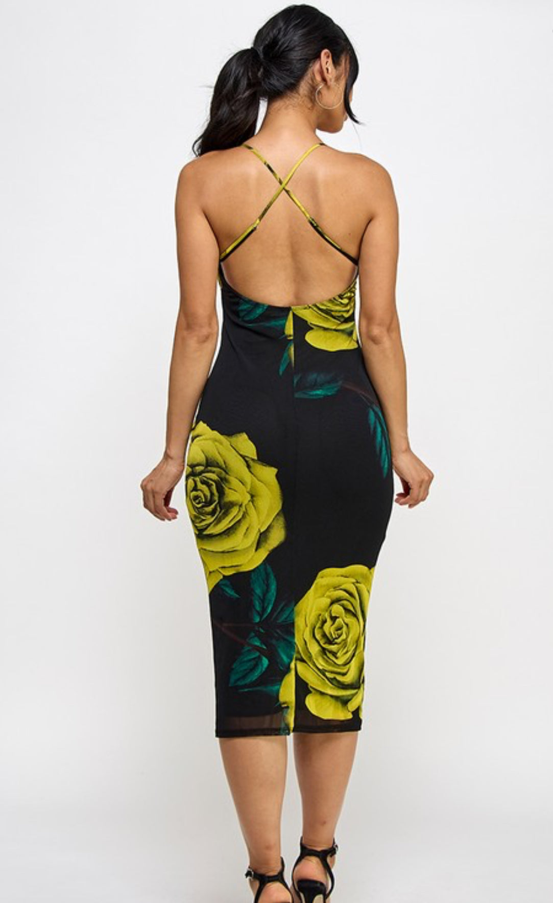 “Miss SaShay” MIDI Cross back Dress