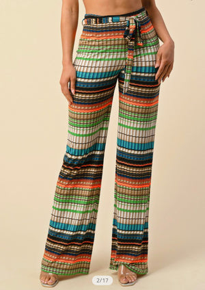 Comfortable Print Pants